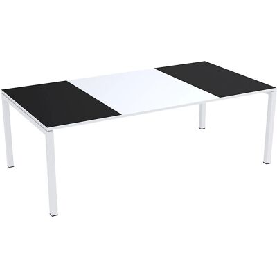 Mesa de reunião easyDesk - Branco/Preto - Mesa de reunião Mesa de reunião easyDesk - Branco/Preto - Mesa de reunião