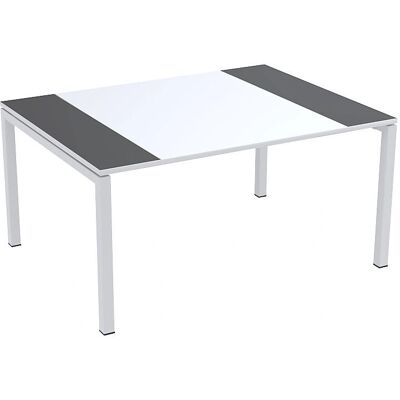 Mesa de reunião Paperflow easyDesk - Decoração em madeira, 750x1500x1160mm Mesa de reunião Paperflow easyDesk - Decoração em madeira, 750x1500x1160mm