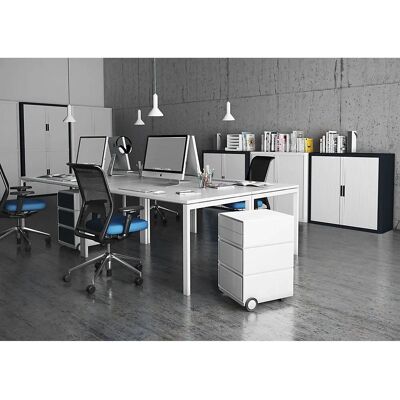 Paperflow easyDesk Weiß Rechteck-Schreibtisch - Büro Paperflow easyDesk Weiß Rechteck-Schreibtisch - Büro