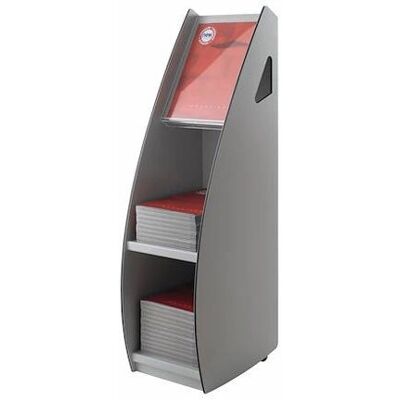 PaperFlow 2820.212 porte-revues - Gris - Publicité PaperFlow 2820.212 porte-revues - Gris - Publicité
