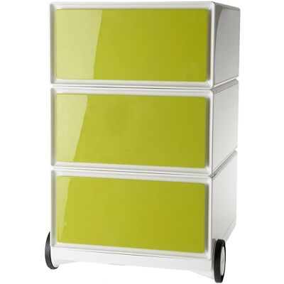 Paperflow easyBox Opbergcontainer - Wit/Groen - 3 Laden Paperflow easyBox Opbergcontainer - Wit/Groen - 3 Laden
