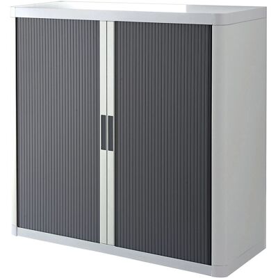 Armario de almacenamiento easyOffice - 2 estantes, 1040mm, Blanco/Antracita Armario de almacenamiento easyOffice - 2 estantes, 1040mm, Blanco/Antracita