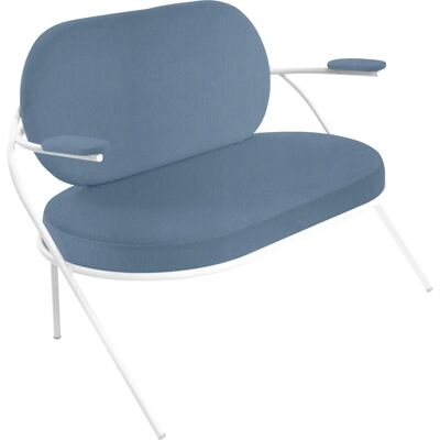 PAPERFLOW 2-Sitzer Sofa SATURNE Blau - Komfort & Haltbarkeit PAPERFLOW 2-Sitzer Sofa SATURNE Blau - Komfort & Haltbarkeit