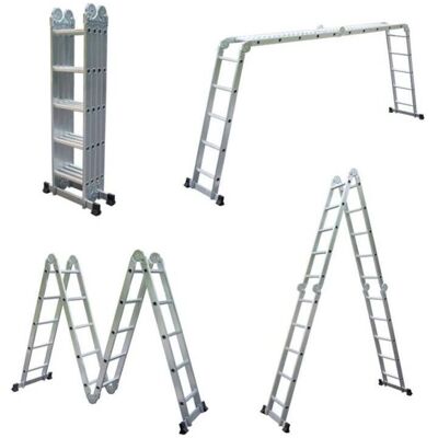 SECURY-T Échelle Multifonction - 5,7m - Aluminium - Plateforme d'échafaudage - Type de Produit - Publicité SECURY-T Échelle Multifonction - 5,7m - Aluminium - Plateforme d'échafaudage - Type de Produit - Publicité