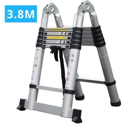SECURY-T - Scala alluminio 2x6 3.8m - Aluminium - Ladder - Publicité SECURY-T - Scala alluminio 2x6 3.8m - Aluminium - Ladder - Publicité