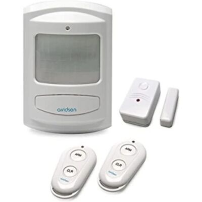 Kit allarme GSM wireless AVIDSEN - Movimento 110°, Sirena 95dB - Bianco - Kit di allarme Kit allarme GSM wireless AVIDSEN - Movimento 110°, Sirena 95dB - Bianco - Kit di allarme