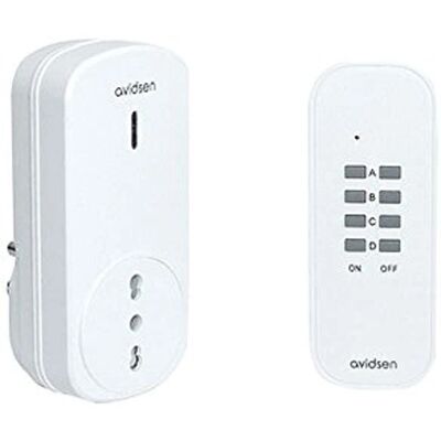AVIDSEN Prise Télécommandée 4 Canaux - Wireless Switch Socket - Publicité AVIDSEN Prise Télécommandée 4 Canaux - Wireless Switch Socket - Publicité
