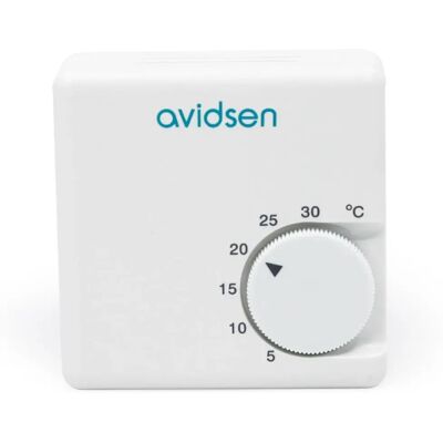 Termostato Analogico Bianco Avidsen - Controllo Riscaldamento Termostato Analogico Bianco Avidsen - Controllo Riscaldamento