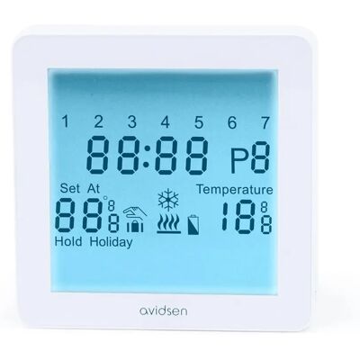 AVIDSEN Termostato Digitale Touchscreen Wi-Fi Programmabile AVIDSEN Termostato Digitale Touchscreen Wi-Fi Programmabile