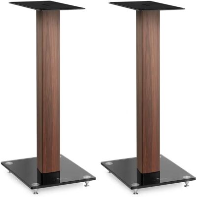 Support pour enceintes Triangle S05 - Bois Foncé - Élégant & Robuste - Publicité Support pour enceintes Triangle S05 - Bois Foncé - Élégant & Robuste - Publicité