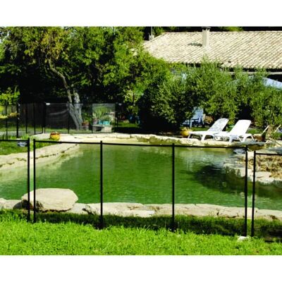 Aqualux - Barriera di sicurezza piscina - 3,2m, Nera, Modulare Aqualux - Barriera di sicurezza piscina - 3,2m, Nera, Modulare