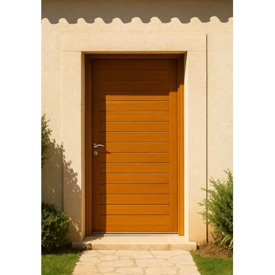 GD Menuiseries - Laura 1 - 215x90 cm - Bois - Porte - Publicité GD Menuiseries - Laura 1 - 215x90 cm - Bois - Porte - Publicité