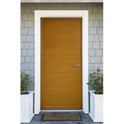 Porte d'entrée en bois Laura - Poussant gauche - 215x90 - Type de porte - Publicité Porte d'entrée en bois Laura - Poussant gauche - 215x90 - Type de porte - Publicité