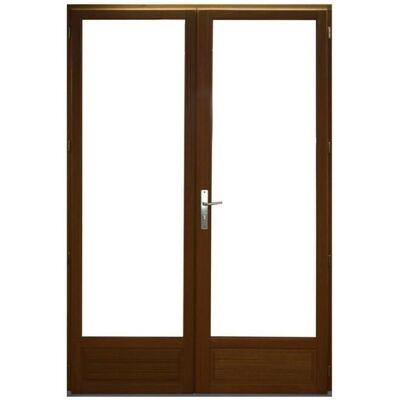 GD MENUISERIES Puerta/ventana de madera doble 120x205cm - Exterior GD MENUISERIES Puerta/ventana de madera doble 120x205cm - Exterior