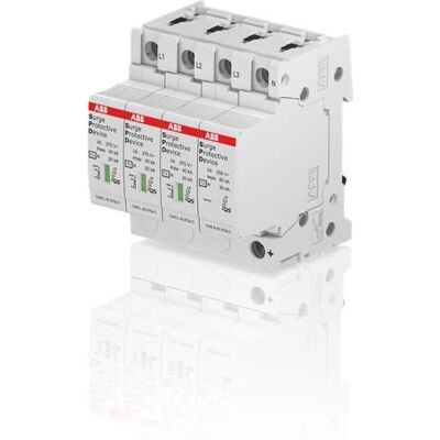 ABB Parafoudre OVR T2 400V 40kA Rail DIN - Publicité ABB Parafoudre OVR T2 400V 40kA Rail DIN - Publicité