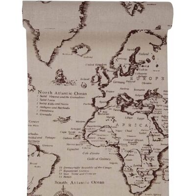 Generic Mapa Chemin de Table Voyage - Coton, 3m, Continents - Publicité Generic Mapa Chemin de Table Voyage - Coton, 3m, Continents - Publicité