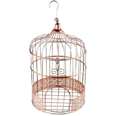 Cage à Oiseaux Vintage Or Rose Décorative - Boîte à Cadeaux et Décoration de Table - Publicité Cage à Oiseaux Vintage Or Rose Décorative - Boîte à Cadeaux et Décoration de Table - Publicité