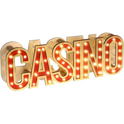 Santex Marque Jackpot Panneau LED de Casino - Rouge - 30x10cm - Publicité Santex Marque Jackpot Panneau LED de Casino - Rouge - 30x10cm - Publicité