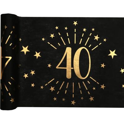 Santex Gold Noir pour anniversaire 40 ans - Bâton de table - Publicité Santex Gold Noir pour anniversaire 40 ans - Bâton de table - Publicité