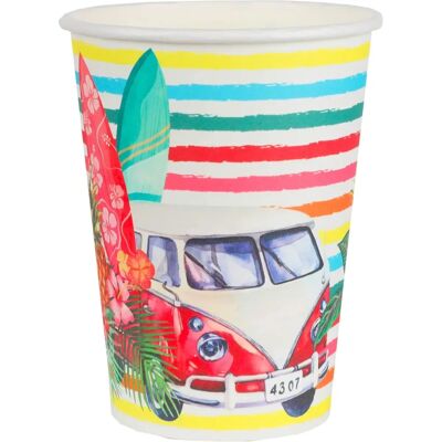 JADEO 10 Aloha Cardboard Cups - Paper Cups JADEO 10 Aloha Cardboard Cups - Paper Cups