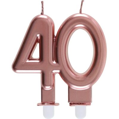 Santex Bougie Anniversaire Or Rose - Bougie Santex Bougie Anniversaire Or Rose - Bougie