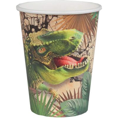 Gobelet en papier T-Rex - 20 cl - Fournitures pour fête - Publicité Gobelet en papier T-Rex - 20 cl - Fournitures pour fête - Publicité