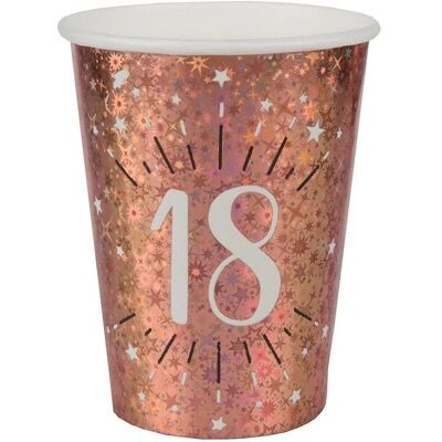 Gobelets or rose anniversaire 18 ans - Santex - Publicité Gobelets or rose anniversaire 18 ans - Santex - Publicité