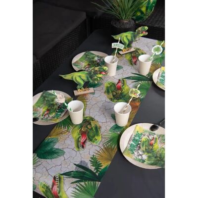 Chemin de table dinosaure - 5m Décoration anniversaire Chemin de table dinosaure - 5m Décoration anniversaire