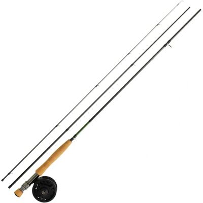 Daiwa Set de Pesca con Mosca - 01 Carbono - 2,70 m - Línea 4/5 Daiwa Set de Pesca con Mosca - 01 Carbono - 2,70 m - Línea 4/5