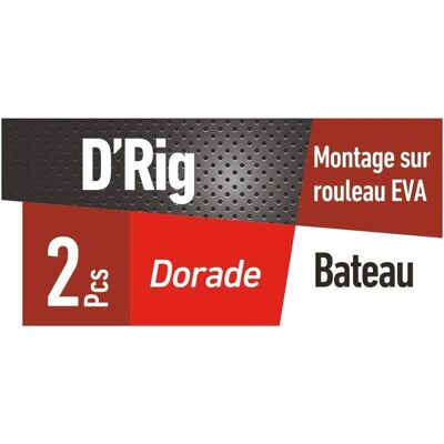 Montages Daiwa pour Dorade et Bream - Fluorocarbone Discret, 2 Hameçons - Publicité Montages Daiwa pour Dorade et Bream - Fluorocarbone Discret, 2 Hameçons - Publicité