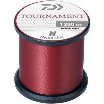 Daiwa Tournament Monofilament - 1200 M - Rouge - Ligne de surfcasting - Publicité Daiwa Tournament Monofilament - 1200 M - Rouge - Ligne de surfcasting - Publicité