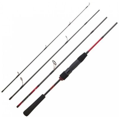 Caña de Viaje Daiwa Tsuki - Ligera, 4 tramos, Carbono, Acción punta Caña de Viaje Daiwa Tsuki - Ligera, 4 tramos, Carbono, Acción punta