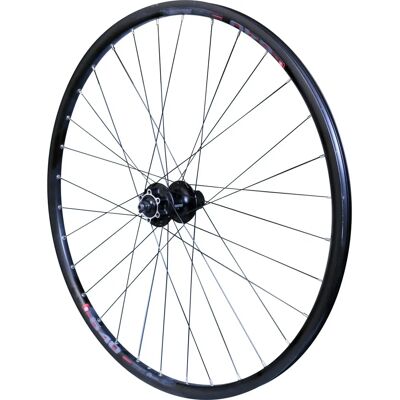 Velox M640 28" Zwart Aluminium Achterwiel - Stad/MTB - 6-Holes Schijf - 32 Spaken Velox M640 28" Zwart Aluminium Achterwiel - Stad/MTB - 6-Holes Schijf - 32 Spaken