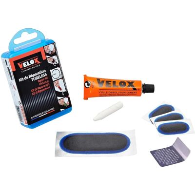 Kit de réparation tubeless Velox - VTT et route - Publicité Kit de réparation tubeless Velox - VTT et route - Publicité