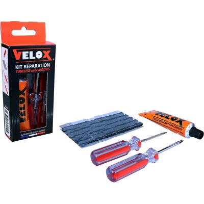 Velox Tubeless Reparatieset - Fiets - Rood-blauw Velox Tubeless Reparatieset - Fiets - Rood-blauw