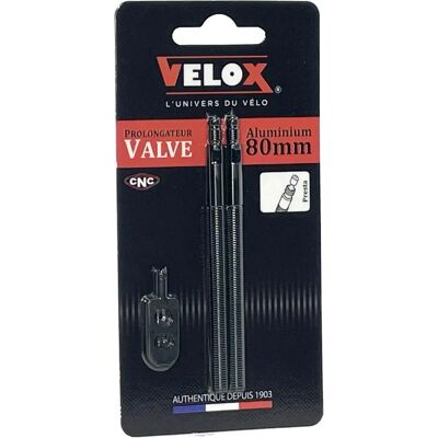 Velox Ventielverlenger - 80mm, Zilver, Racefiets - Ventiel Extender Velox Ventielverlenger - 80mm, Zilver, Racefiets - Ventiel Extender