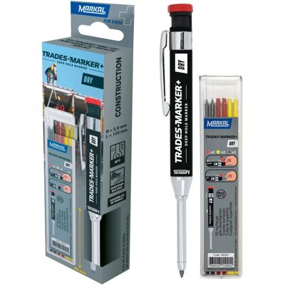 Markal Trades Marker 96264 Set - Metall, 3 Farben, 6 Nachfüllungen Markal Trades Marker 96264 Set - Metall, 3 Farben, 6 Nachfüllungen