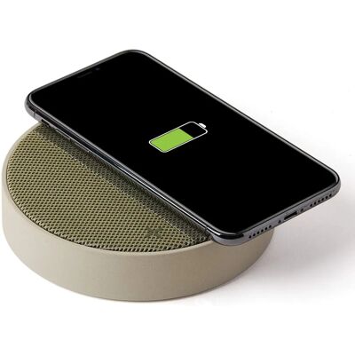 Lexon Model 2-in-1 Bluetooth Speaker & Draadloze Oplader Lexon Model 2-in-1 Bluetooth Speaker & Draadloze Oplader