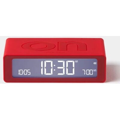 Lexon Flip Mini - Wiederaufladbarer Wecker - Rot Lexon Flip Mini - Wiederaufladbarer Wecker - Rot
