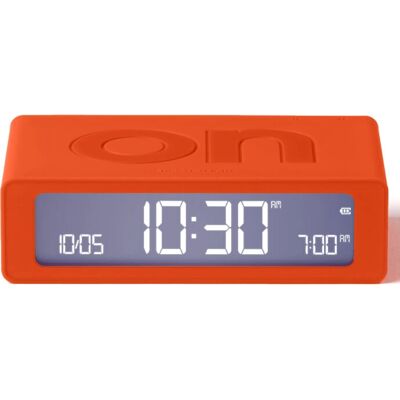 Lexon Flip Mini Wiederaufladbarer Digitalwecker - Orange Lexon Flip Mini Wiederaufladbarer Digitalwecker - Orange