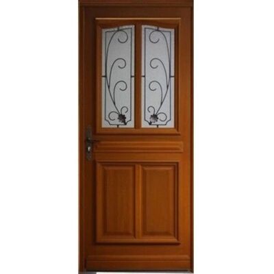 Puerta de entrada GD Menuiseries - Madera, Vidrio, 215x80 cm - Puerta de entrada Puerta de entrada GD Menuiseries - Madera, Vidrio, 215x80 cm - Puerta de entrada