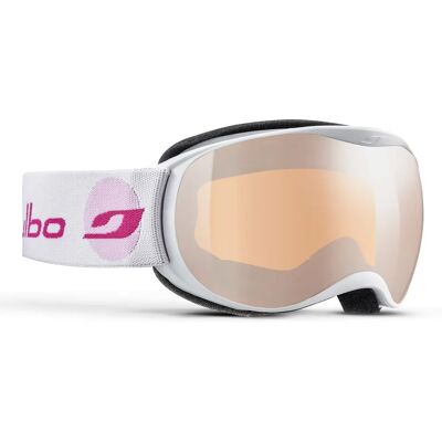 Julbo Atmo Kinder Skibrille Weiß - Sphärische Doppelglaslinse - UV 13% - Für 4-8 Jahre Julbo Atmo Kinder Skibrille Weiß - Sphärische Doppelglaslinse - UV 13% - Für 4-8 Jahre