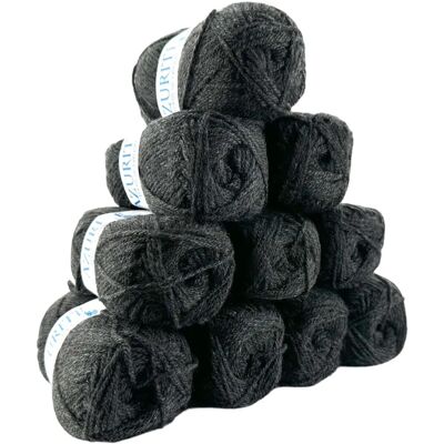 Mondial Tissus - Azurite 50g - Gris anthracite - Fil - Publicité Mondial Tissus - Azurite 50g - Gris anthracite - Fil - Publicité