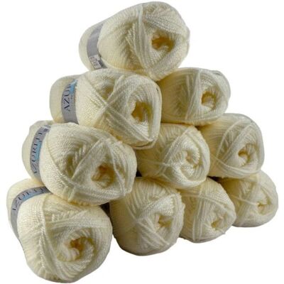 Mondial Tissus - Azurite - 50g - 100% Acrylic - Yarn - Publicité Mondial Tissus - Azurite - 50g - 100% Acrylic - Yarn - Publicité