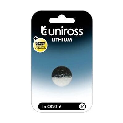 Uniross CR2016 Lithium Haushaltsbatterie - household battery Uniross CR2016 Lithium Haushaltsbatterie - household battery