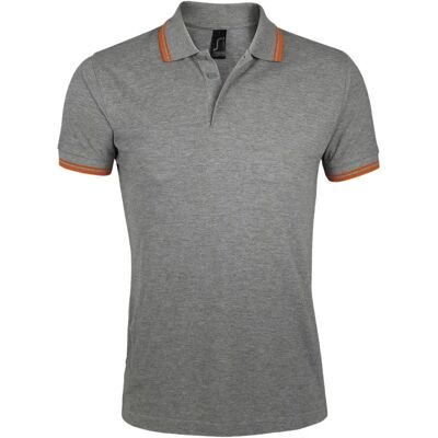 SOLS Pasadena Herren Poloshirt - Slim Fit - Grau SOLS Pasadena Herren Poloshirt - Slim Fit - Grau