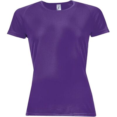 SOLS Sporty Damen L200 T-Shirt - M - Lila SOLS Sporty Damen L200 T-Shirt - M - Lila