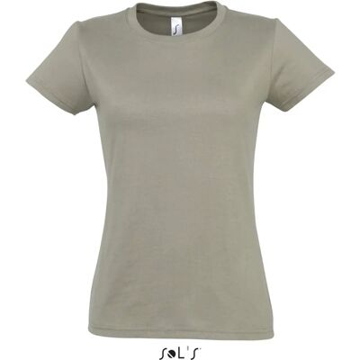 SOLS Imperial Khaki Grøn Slim Fit Rundhals T-Shirt SOLS Imperial Khaki Grøn Slim Fit Rundhals T-Shirt
