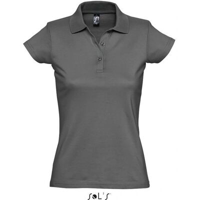 Polo Prescott Gris Foncé - Femme - Publicité Polo Prescott Gris Foncé - Femme - Publicité