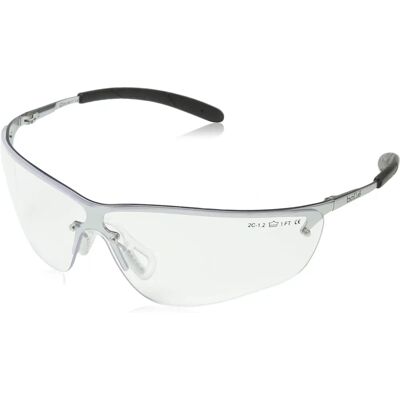 Lunettes de Sécurité Bolle SILPSI - Transparentes - Monture Métallique Légère Lunettes de Sécurité Bolle SILPSI - Transparentes - Monture Métallique Légère